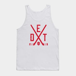 DET Retro Sticks - White Tank Top